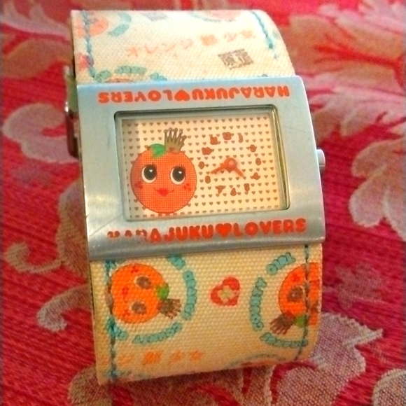 Harajuku Lovers Accessories - HARAJUKU♥️LOVERS-Rare Y2K Orange County Girl Watch With Charm(collectable)